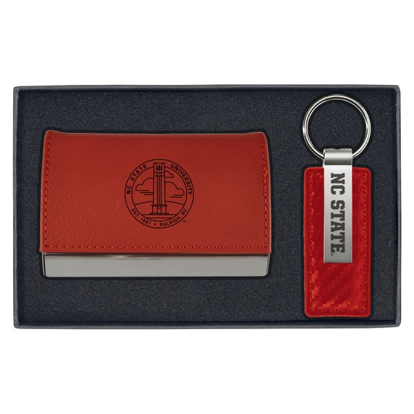 Business Card Holder-Red Velour Key